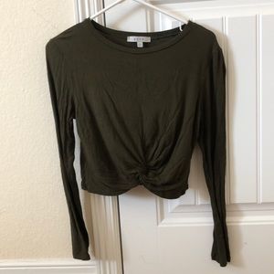 Cropped Long Sleeve Shirt